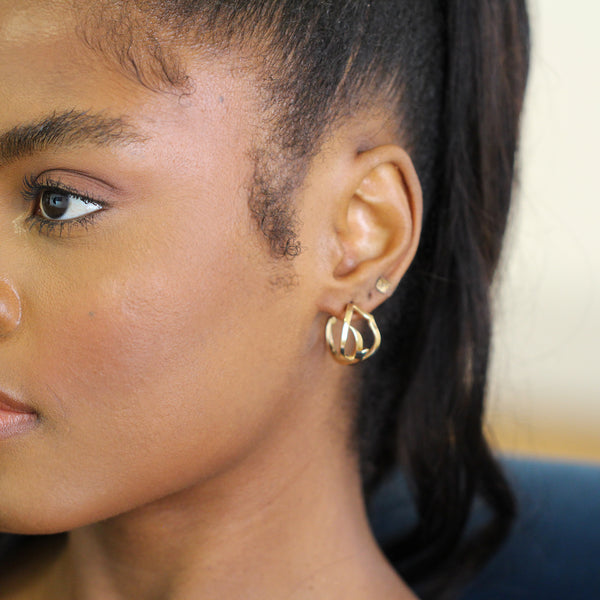 Wing Hoop Earrings