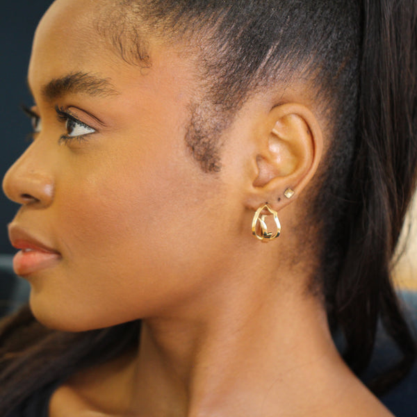 Wing Hoop Earrings
