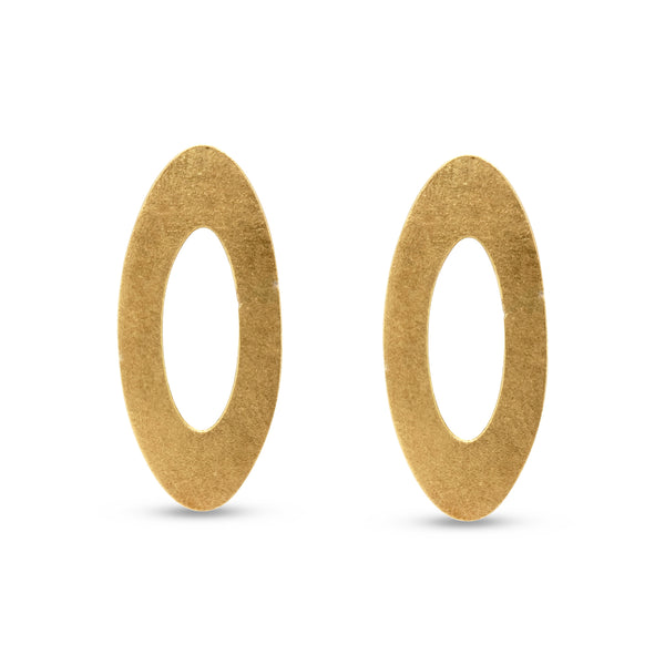 ShipShape Link Oval Stud Earrings