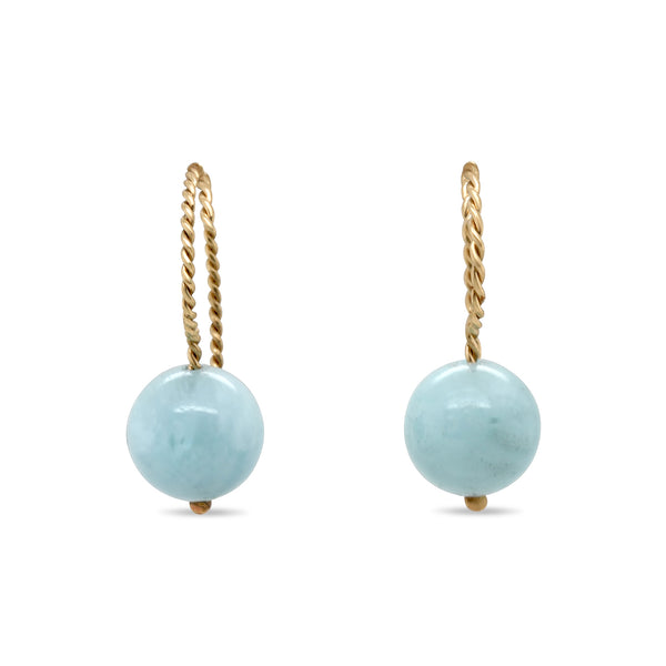 Solo Drop Earring - Aquamarine