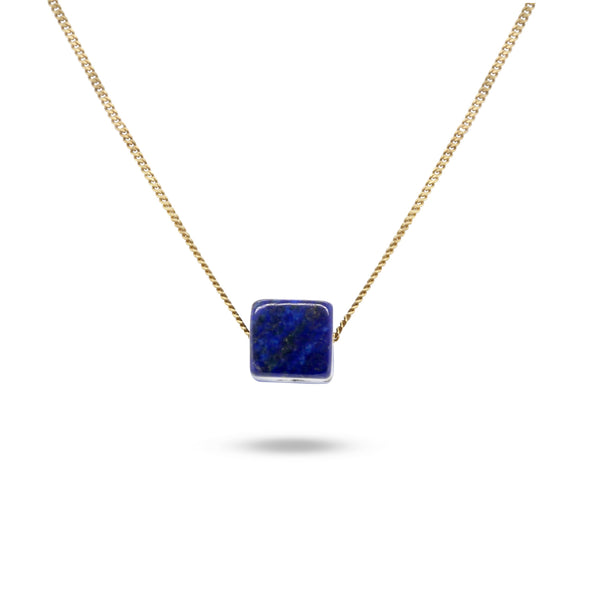 Cubo Necklace - Lapis Lazuli