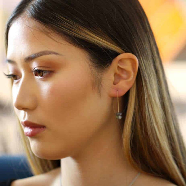 Trio Long Earrings - Labradorite