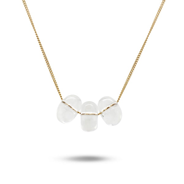 Trio Necklace - Rock Crystal