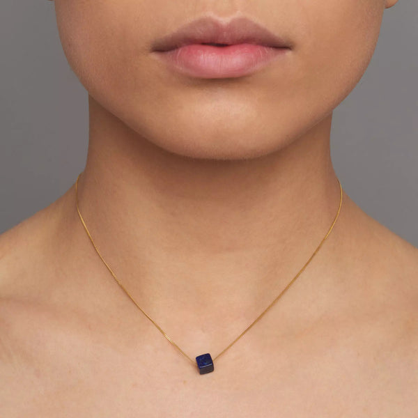 Cubo Necklace - Lapis Lazuli