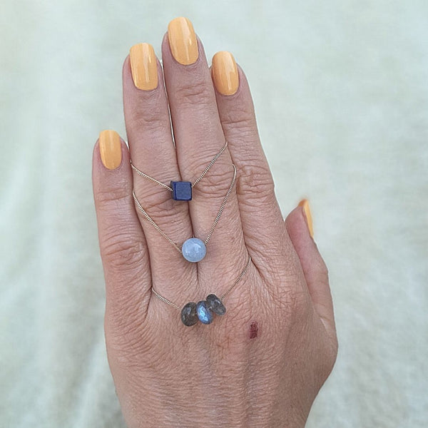 Cubo Necklace - Lapis Lazuli