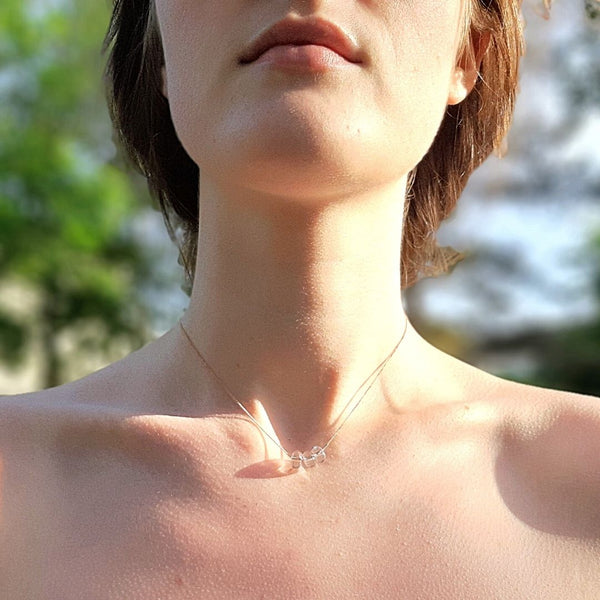 Trio Necklace - Rock Crystal