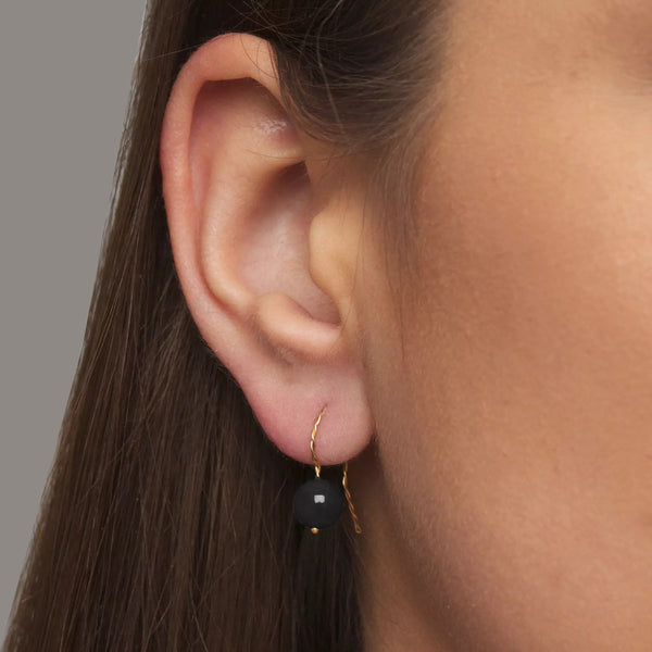 Solo Drop Earring - Black Onyx