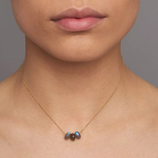 Trio Necklace - Labradorite