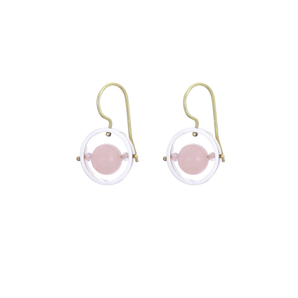 Ice Rink Earrings - Morganite