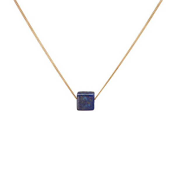Cubo Necklace - Lapis Lazuli