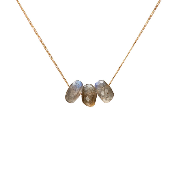 Trio Necklace - Labradorite