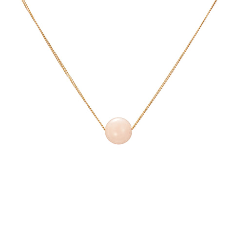 Solo Necklace - Morganite (Pink Beryl)