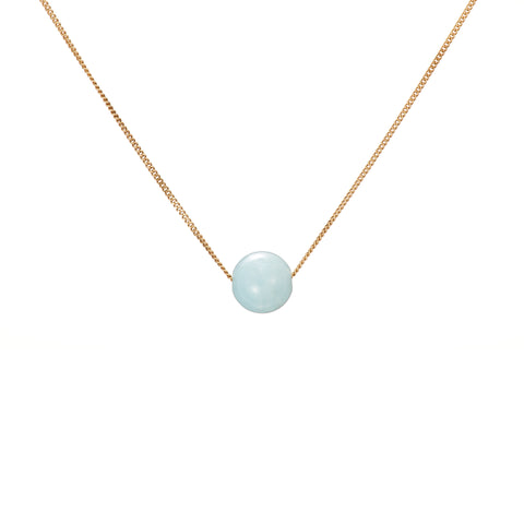 Solo Necklace - Aquamarine (Blue Beryl)