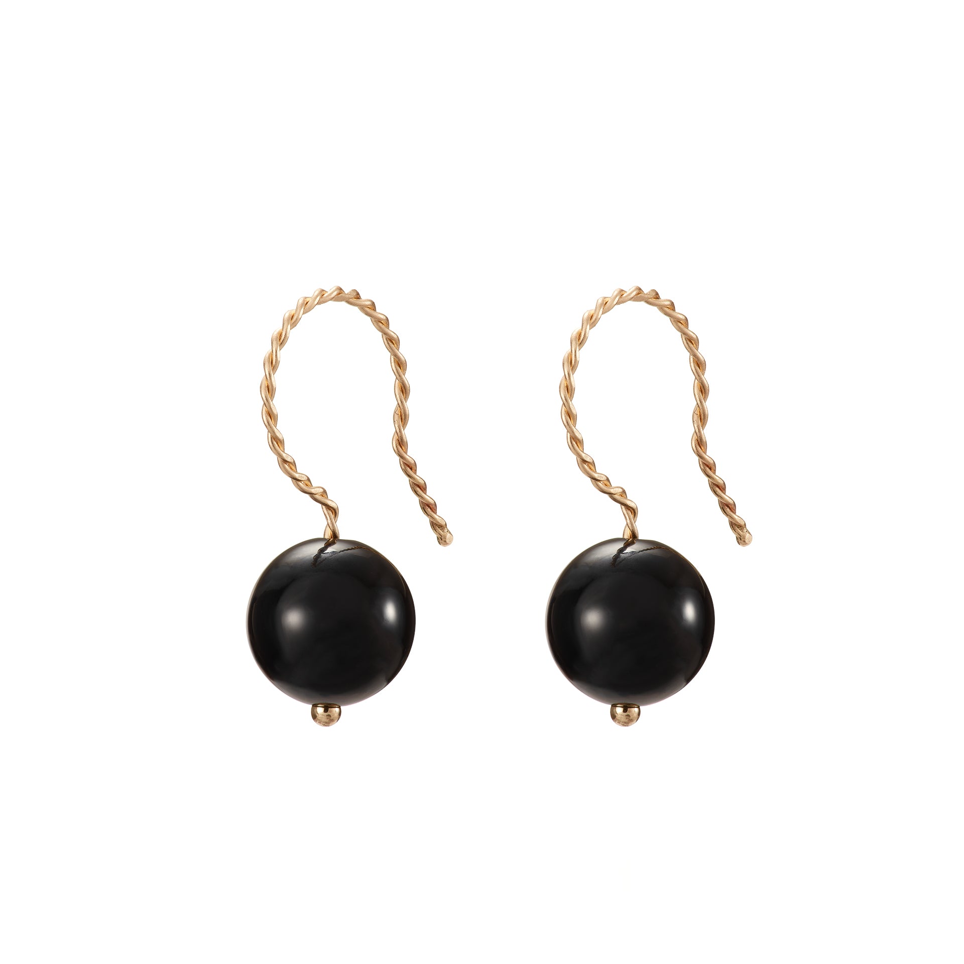 ★2022SS新作★MZUU★Onyx Ball Drop Earrings Solo Drop Earring - Black Onyx – Nicole van der Wolf